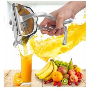 Storcator manual de fructe, citrice, otel inoxidabil, argintiu