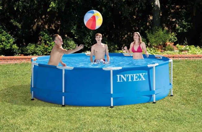 Piscina cu cadru meltalic Metal Frame Intex, D305xH76, prelata acoperis, prelata suport