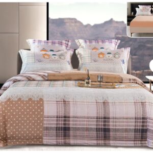 Lenjerie de pat din satin gros, 6 piese