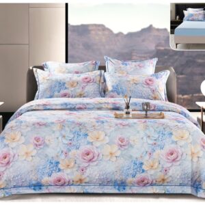 Lenjerie de pat din satin gros, 6 piese