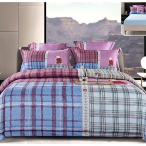 lenjerie de pat din satin gros, 6 piese